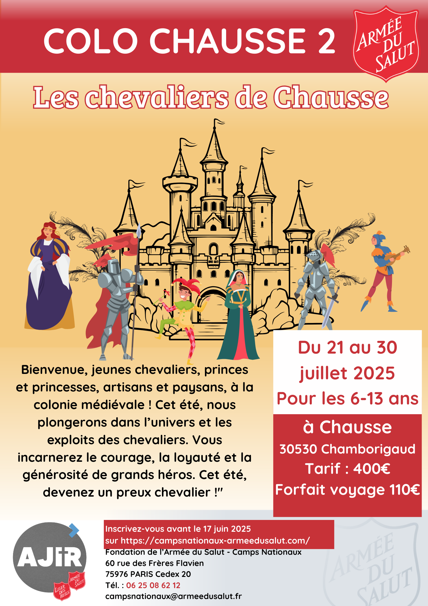 Colonie de Chausse Les chevaliers de Chausse